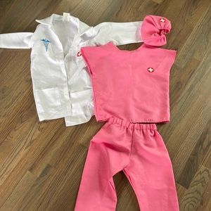 Girls doctor dress up 4 piece outfit size 3-6 years old